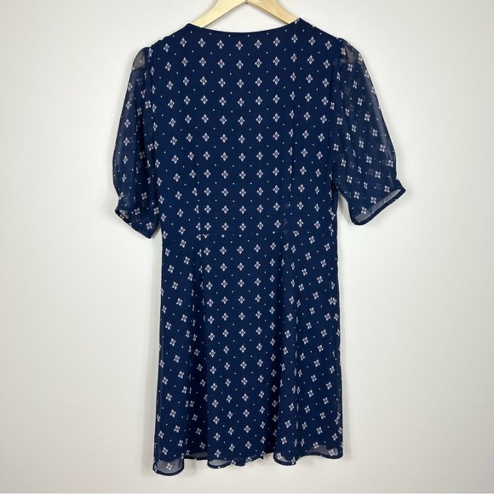 Wilfred Navy Blue Mini Dress with White Print - Picture 10 of 10